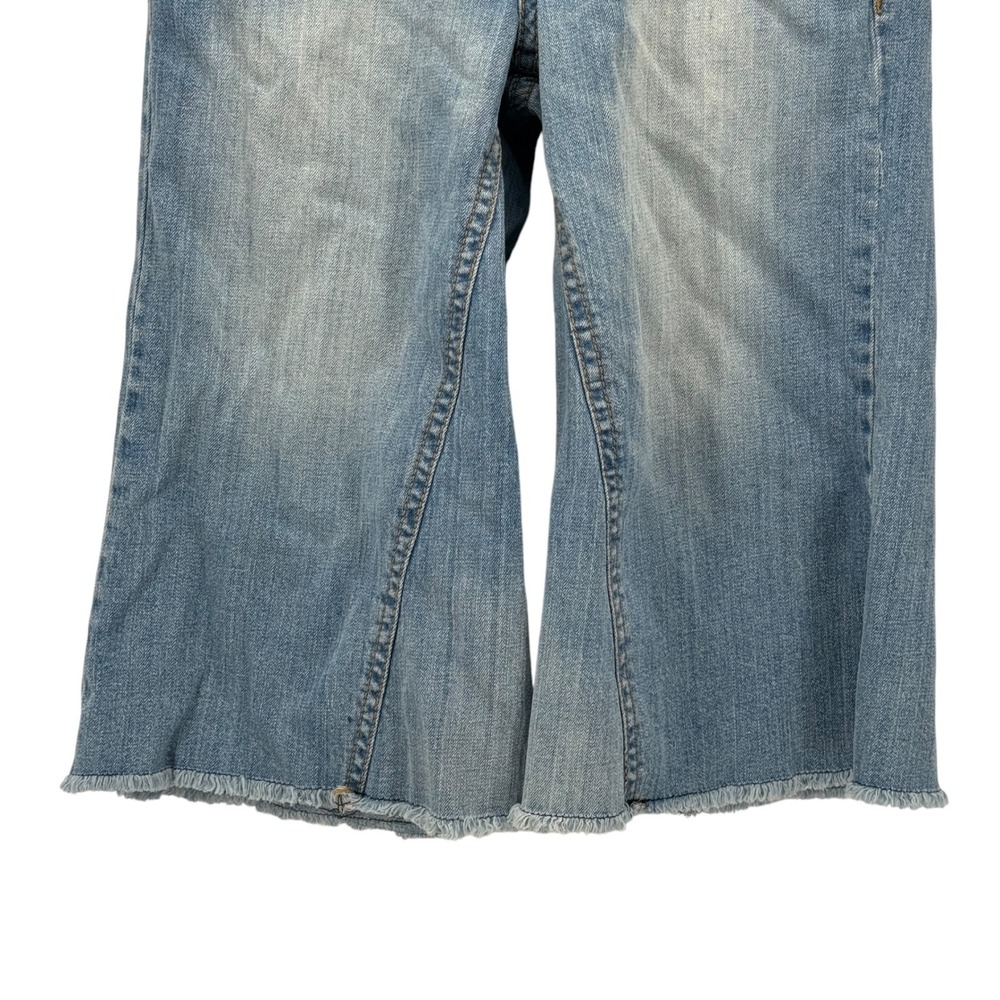 Industrial Cotton Capri Jeans Womens SZ 11 Blue Y2K Retro Streetwear Grunge 90s - Picture 3 of 11